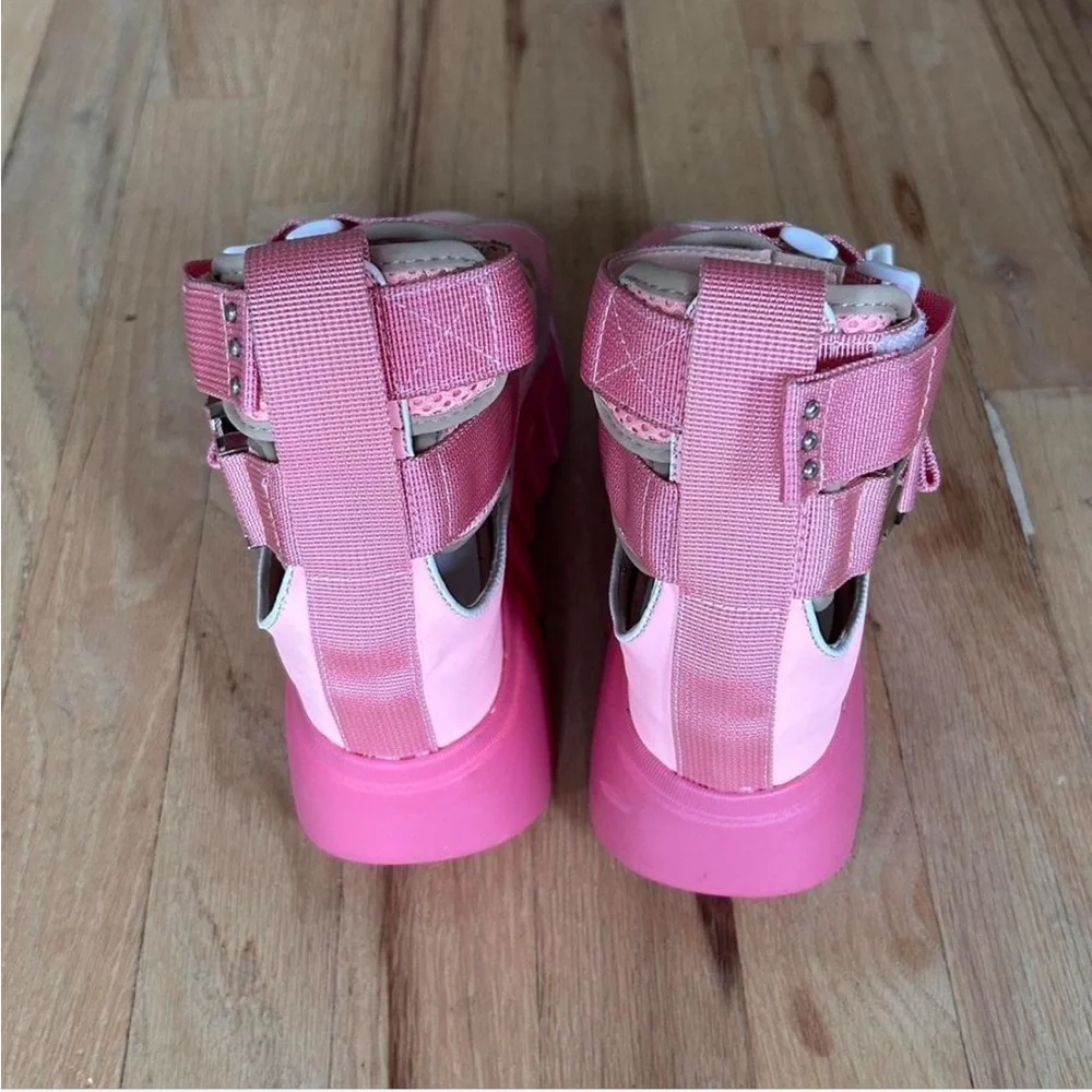 Anthony Wang pink chunky platform sandals size 37 - Picture 2 of 5